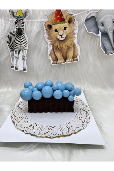 kidspartim كرات تزيين أعلى الكيك باللون الأزرق - 20 قطعة