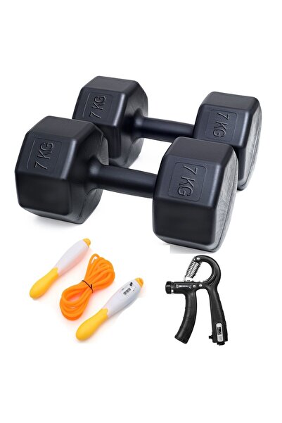 Besinistanbul Ps Spor 14 Kg Dambıl 7 X 2 Adet Sayaçlı Ayarlanabilir El Yayı S...