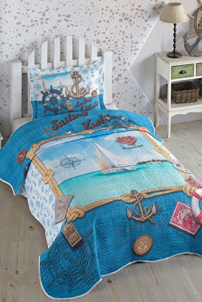 Örtüm Sailing Tek Kişilik Kapitone Yatak Örtüsü