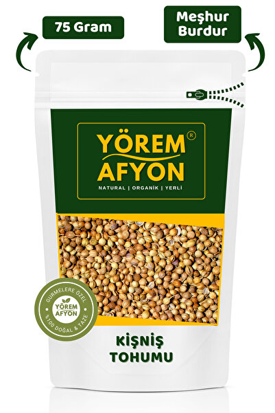 Gülçehre Burdur Yöresinden Baharatların Altını Yerli Tarım Mahsulü Kişniş Tohumu {coriandrum Sativum} | 75gr