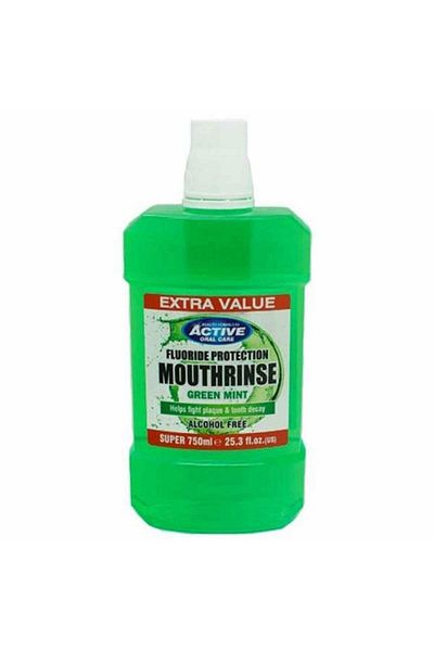 BEAUTY FORMULAS Mouthrinse Green Mint Mouth Shaking Water Alcohol-Free 750ml