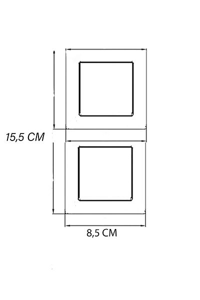 YTE 16 Pieces White Double Despina Frame