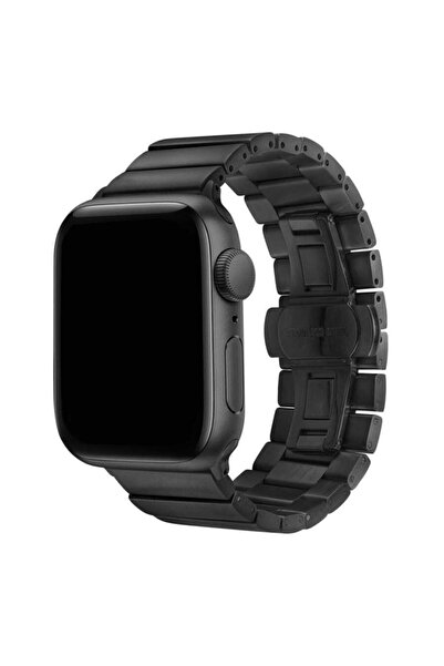 Apple Watch 42mm Krd-41 Metal Kordon Siyah