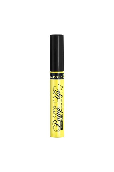 Lovely Mascara Curling Pump Up Volume Black Black Mascara