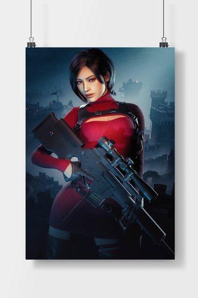 Luna Marissa Resident Evil Oyun Poster Çerçevesiz Duvar Posteri