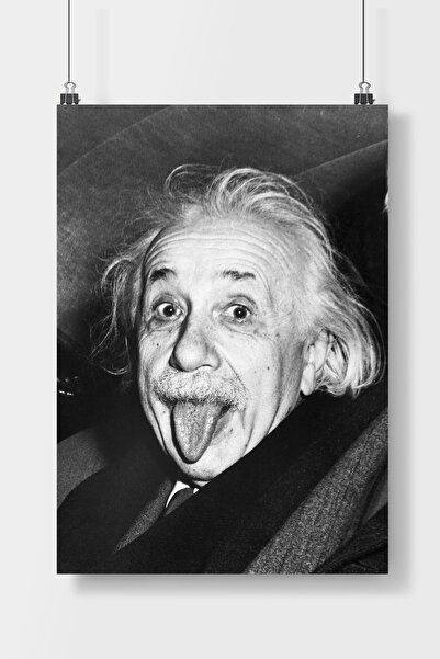 Luna Marissa Albert Einstein Poster Çerçevesiz Duvar Posteri