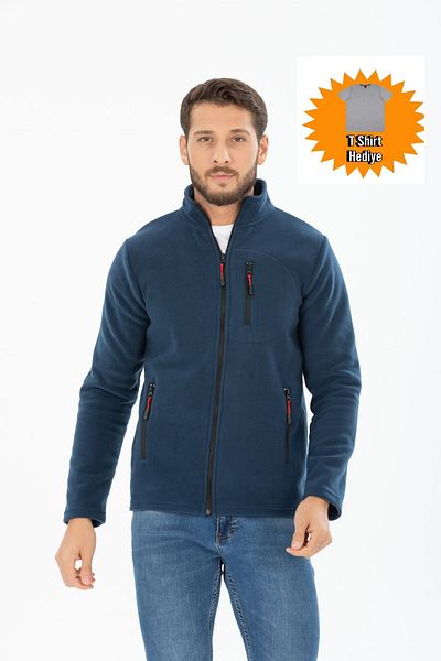 Four Man Ανδρικό μπλουζάκι Fleece Jacket Δώρο