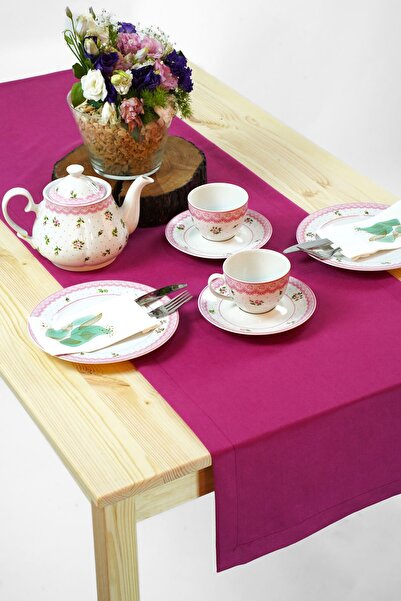 homease Kadife Dokulu Süet Runner Pembe (40*140)