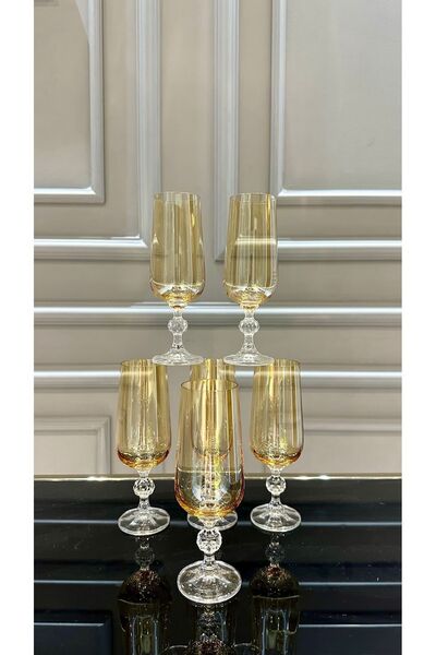 Bohemia KRİSTAL Ayaklı Kahve Yanı Su Bardağı