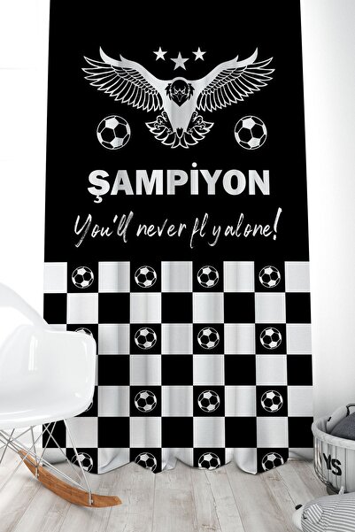 Bertille Home Футбольна серія Одностулкові штори - Дитяча та дитяча кімната Ч...