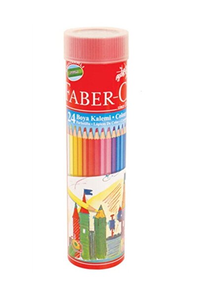 Faber Castell Faber 24'lü Kuru Boya Kalemi Metal Tüp