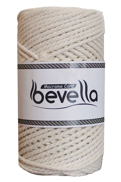 Bevella Macrame Cord Premium 3 mm Macrame Twine - 250 gr Στριφτό Βαμβάκι