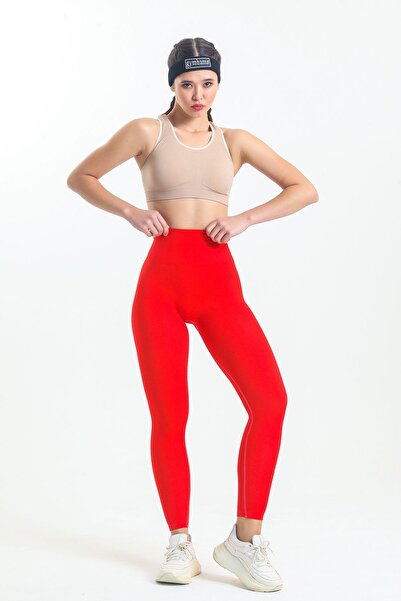 gymhams Yüksek Bel Büzgülü Kalça Şekillendirici Toparlayıcı Spor Tayt