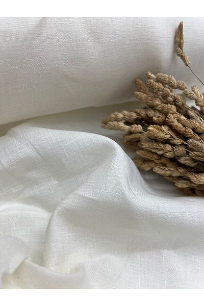 Kumaş Sevdası Off-White Summer Raw Linen (Linen) Width 150cm