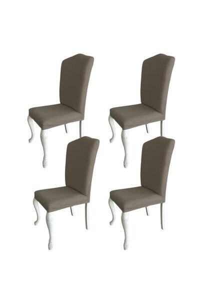 KILIFSAN 4 Adet %100 Pamuklu Fransız Kumaş Avangarde Model Sandalye Kılıfı & Sandalye Örtüsü Seti