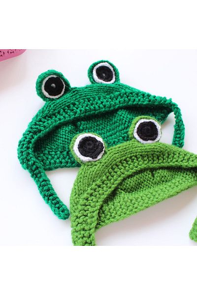 TRENDİN YOLU Green Funny Dog Cat Hat - Cute Handmade