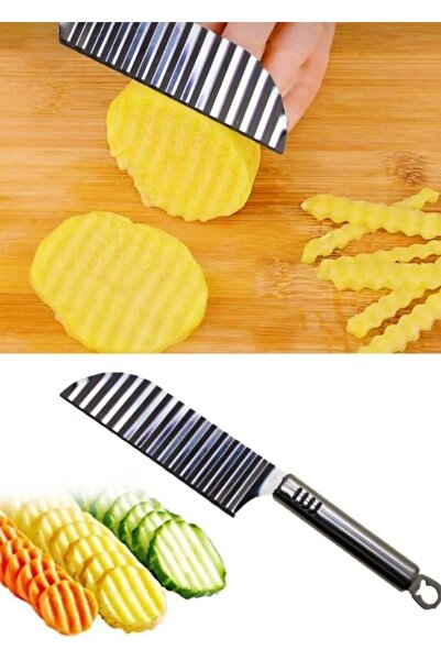 BRE HOME Chips potato chopper shaped vegetable and fruit slicer hot serrated steel