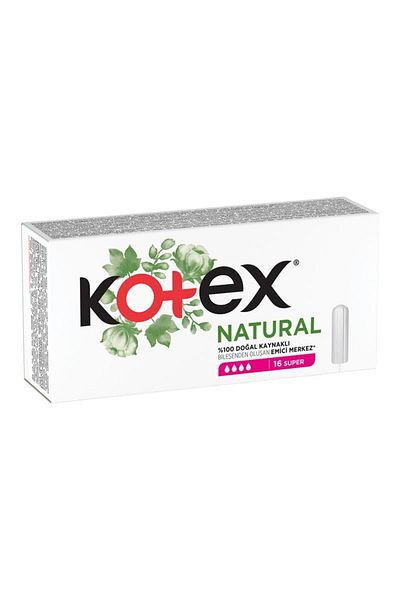 Kotex مصد طبيعي 16 قطعة سوبر