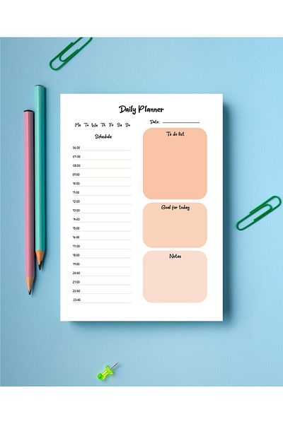 Pine Note دفتر التخطيط اليومي البرتقالي/المفتاح/المخطط/قائمة القيام/الدفتر/ A5 (الإنجليزية)
