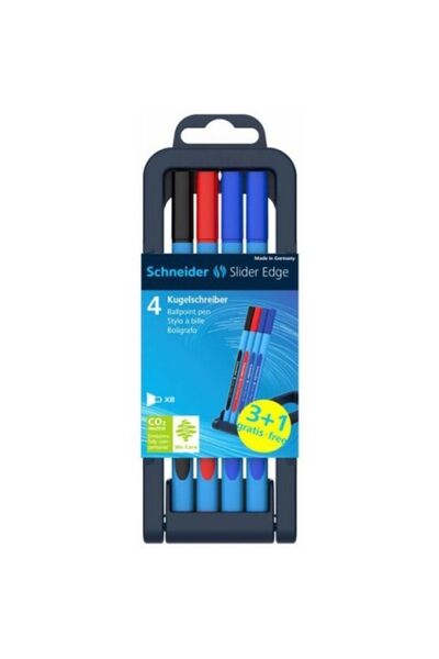 SCHNEIDER Slider Edge Xb Tükenmez Kalem 4 Lü Set