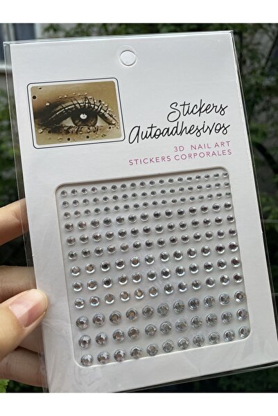Green 165 Adet Zirkon Taş Sticker Saç-yüz-vücut Yapışkanı Makyaj Taşı