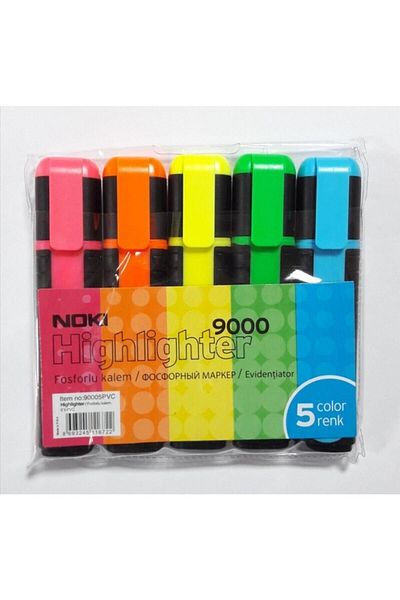 Noki Nokı Highlighter 5 pcs