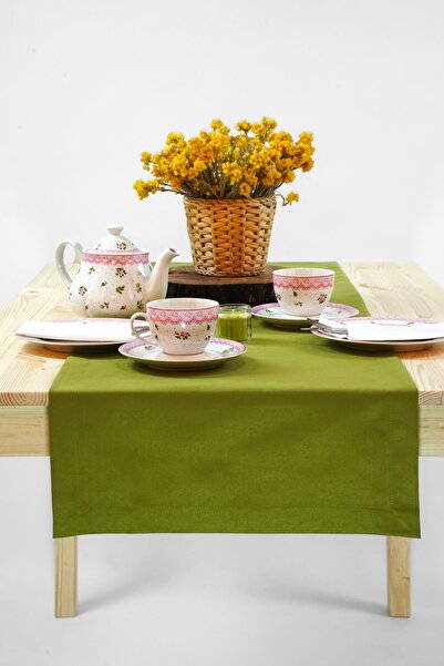 homease Petek Dokulu Runner Fıstık Yeşili (40*140)