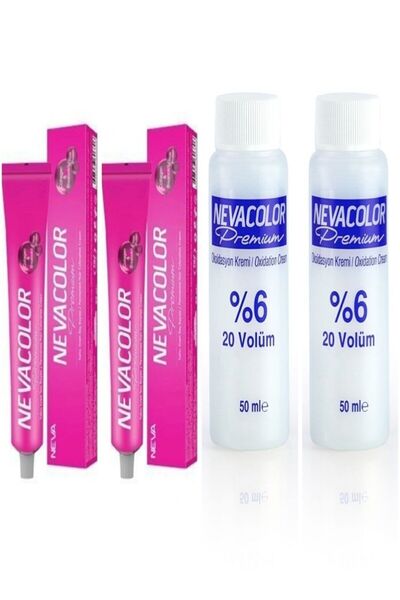 Neva Color Tüp Saç Boyası T0.22 Turuncu Karşıtı Mavi 2 Boya 2 Oksidan Sempati