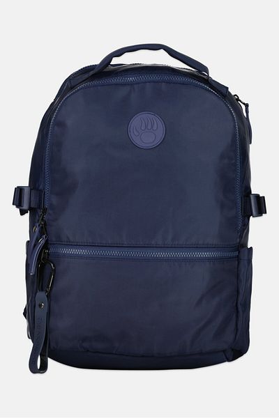Bearpaw Women Sporty Nylon Square Backpack 41 H x 31 L x 18 W cm, Navy Blue