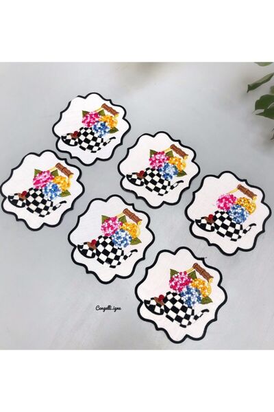 Çengelli İğne 6'lı Mackenzie Kokteyl Peçete