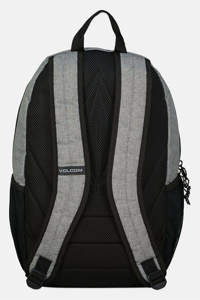 Volcom حقيبة ظهر مطرزة للرجال، ارتفاع 45 سم × طول 36 سم × عرض 12 سم، مجموعة رمادية