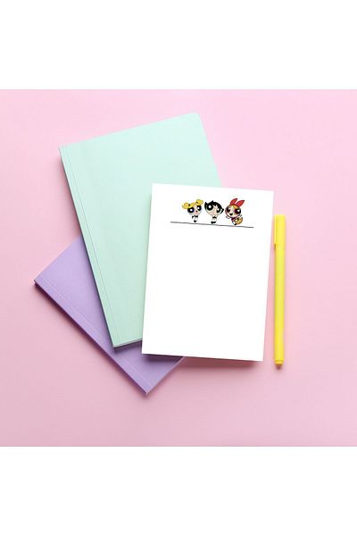 Pine Note Powerpuff Girls Patterned Planner/to Do List Notebook Memopad Notepad A6