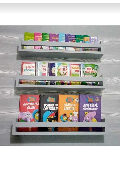 EMTA 40 cm 3 Pieces Wooden Shelf Bookcase Children's Room Montessori