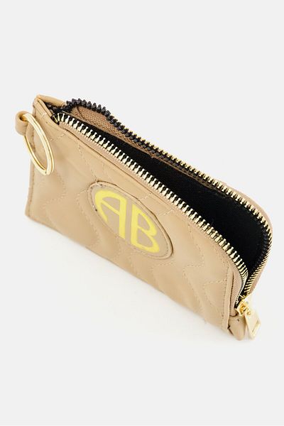 Alexis Bendel Women Brand Logo Card Holder 9 H x 13 L x 1 W cm, Tan