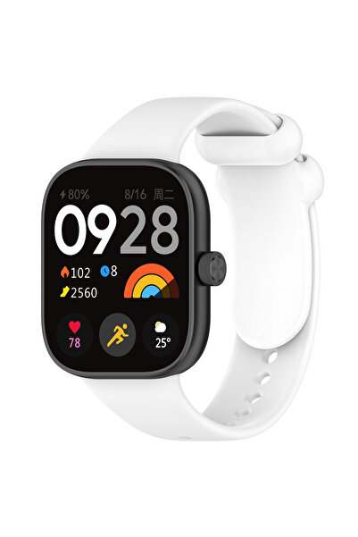 Fibaks Xiaomi Redmi Watch 4 Uyumlu Akıllı Saat Bileklik Kordonu Yumuşak Silik...