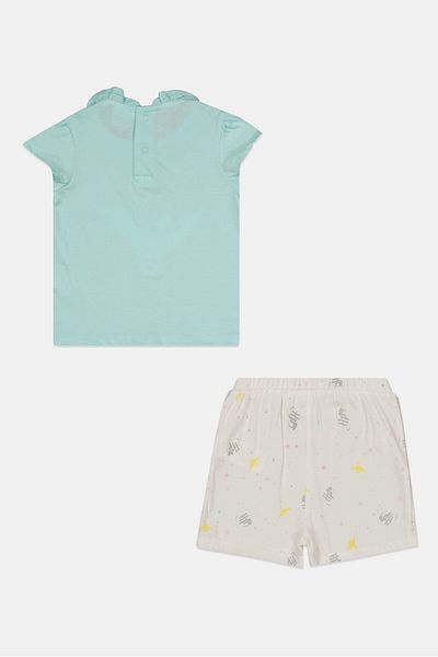 Harry Potter Toddlers Girl Graphic Print Top And Bottom, White