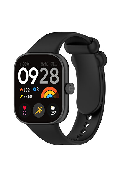 Fibaks Xiaomi Redmi Watch 4 Uyumlu Akıllı Saat Bileklik Kordonu Yumuşak Silikon Kayış