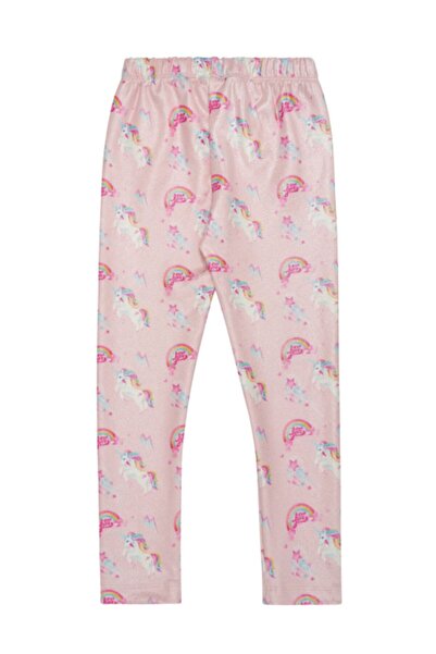 Miss Muse Kız Çocuk Pembe Rainbows And Unicorns Tayt