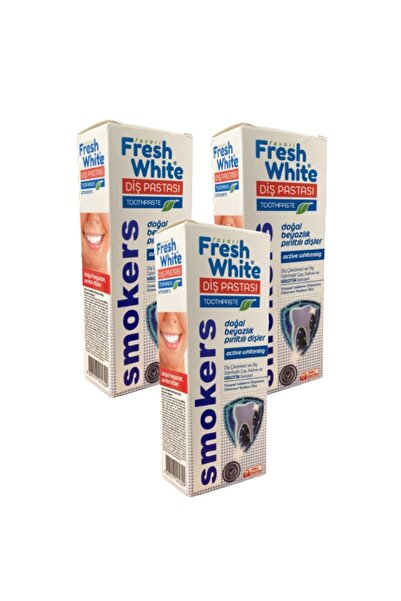 Fresh White Frehh White - 90 جرام كعكة أسنان سموكرز المفضلة (3 قطع)