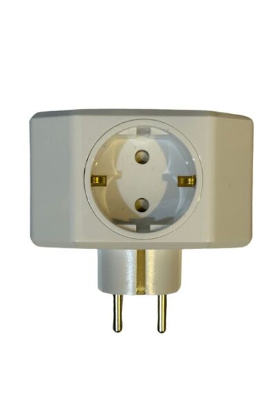 VİKO Viko Triple Grounded Plug Socket Clover Plus - White (2 Pieces)