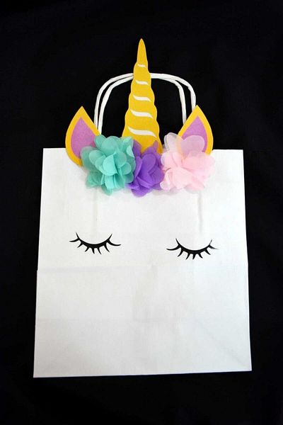 parti sürprizi Floral Unicorn Bag 6 Pieces