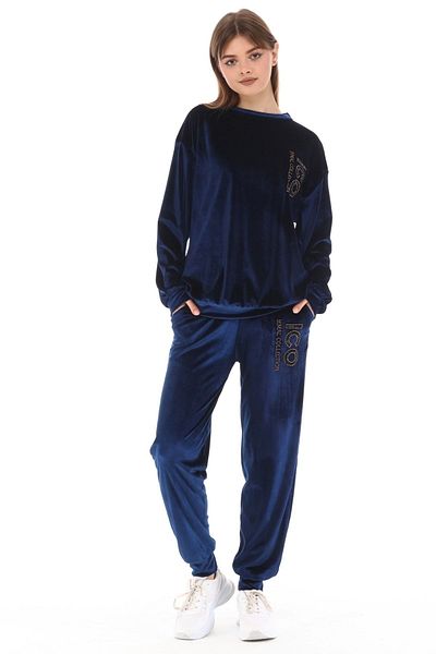 İkmal Σετ Ico Stone Navy Blue Crew Neck