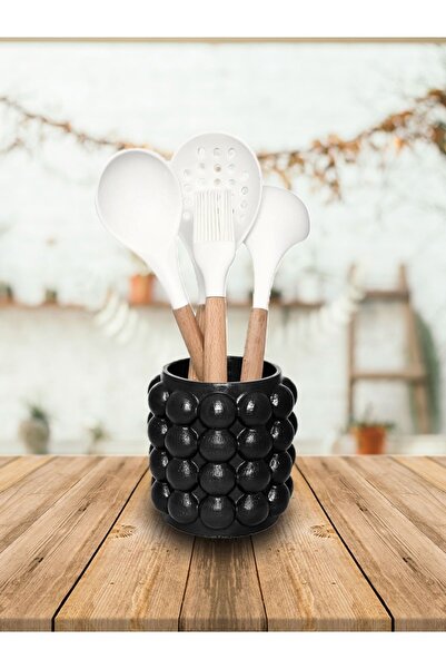 Be Candlous Bubble Tezgah Üstü Dik Kaşıklık Düzenleyici Siyah