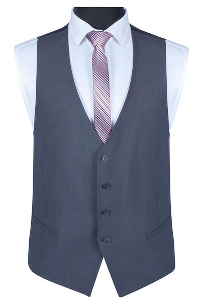 BAGGI SMOKED SINGLE TOUCH DOUBLE TEARING VEST WITH SMOKED COLLAR