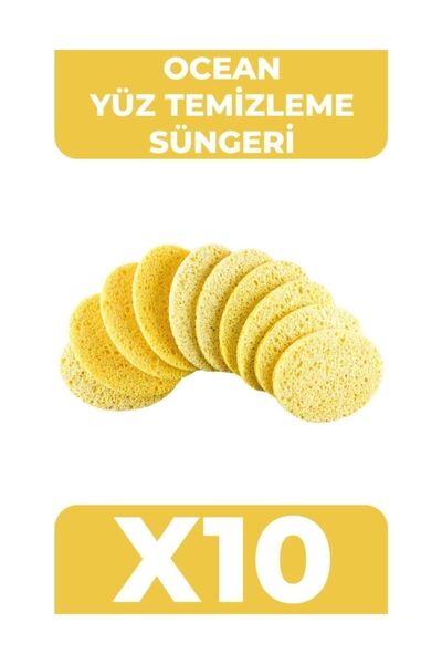 Ocean Yüz Temizleme Süngeri [10 Adet]