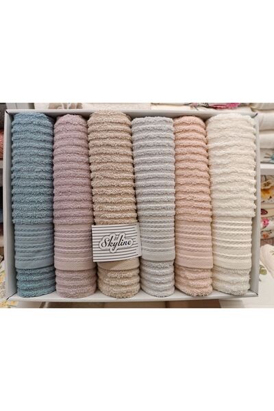 BELİNDA HOME Belinda 50x90 Skyline 6-комплект рушників 100% бавовна 6 рушників для рук та обличчя