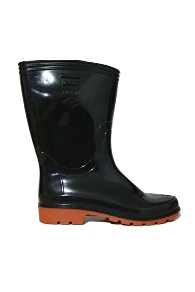 fafatara Unisex Reçber Siyah Su Geçirmez İş, Bahçe ve Yağmur Çizmesi