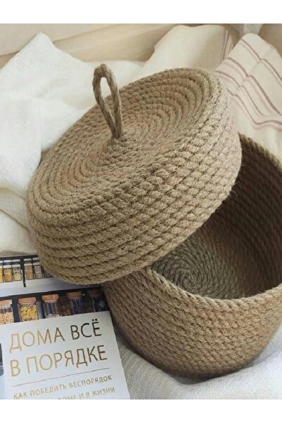 SILA سلة خوص مع غطاء