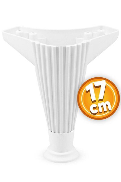 Badem10 Wetra Line 17 Cm Mobilier Alb - Canapea, Fotoliu și Picior Noptieră