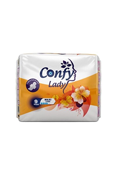 Confy Lady فوط صحية ليدي ماكسي طويلة 9 قطع